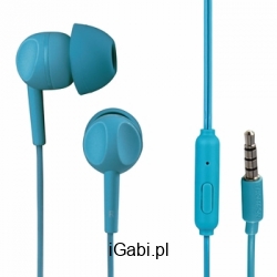 SŁUCHAWKI DOKANAŁOWE THOMSON EAR3005TQ INEAR EARPHONES, TURKUSOWE